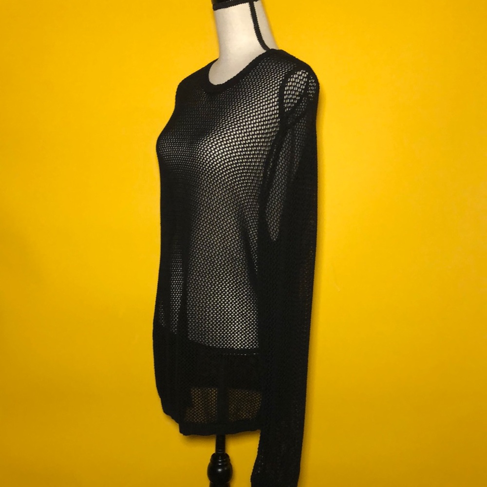 ELIE TAHARI long sleeve cotton knit sweater - Picture 2 of 9